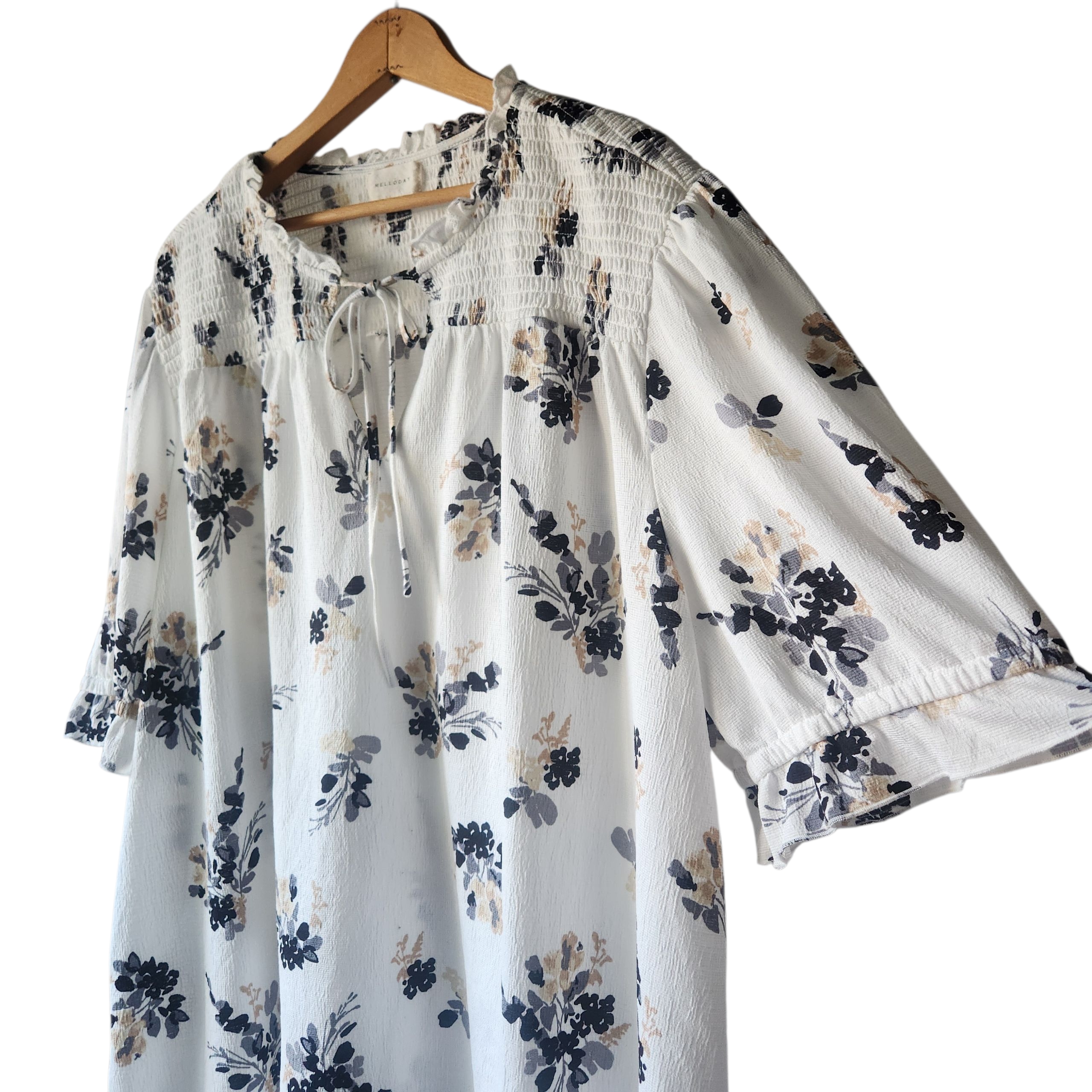 Melloday Floral Tunic Top Boho Flowy 3 Xl